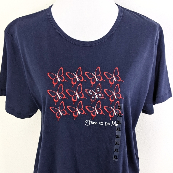 NWT VTG 90's MCCC Star Spangled T- Shirt Sz XL - Picture 2 of 11